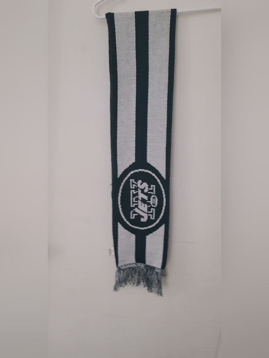 New York Jets Knit Scarf in Green and White - Picture 2 of 3